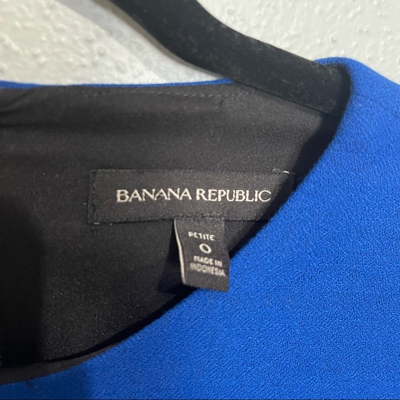 Banana Republic Scalloped Dress Royal Blue Size 0 - Picture 5 of 7